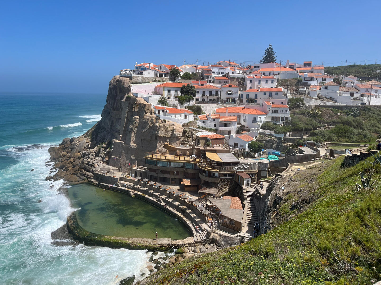 Clifftop village and ocean pool at Azenhas do Mar